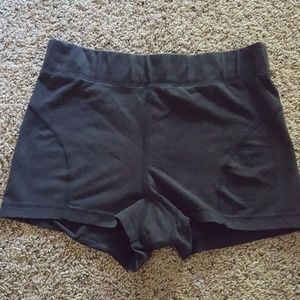 Black womens's workout shorts